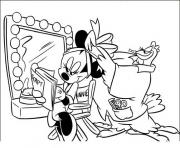 Printable minnie having hair do disney ec8d coloring pages