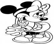 Printable girly minnie disney s27cb coloring pages