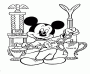Printable mickey has trophies disney 85b9 coloring pages