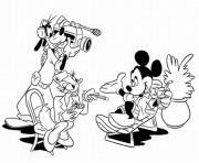 Printable mickey on tv disney 3d85 coloring pages