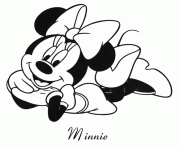 Printable cartoon minnie mouse s4fb8 coloring pages