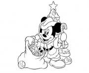 Printable mickey as santa disney 54d1 coloring pages
