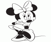 Printable shy minnie mouse sc079 coloring pages