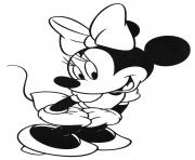 Printable adorable minnie mouse sd97a coloring pages