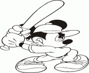 Printable mickey is a good batter disney b429 coloring pages