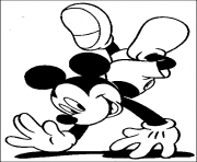 Printable mickey doing salto disney a890 coloring pages