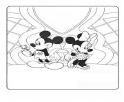 Printable mickey and minnie in love disney de3f coloring pages
