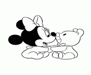Printable baby minnie mouse s7da1 coloring pages