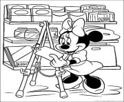 Printable minnie wants to buy something disney 3d18 coloring pages