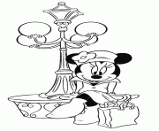 Printable french minnie disney s491b coloring pages