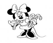 Printable minnie and candy canes disney 6311 coloring pages