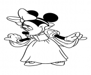 Printable minnie as snow white disney dd0a coloring pages