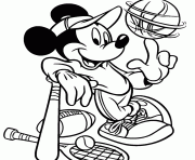 Printable mickey good at sports disney 74fe coloring pages
