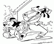 Printable baby mickey and goofy disney s6b7d coloring pages