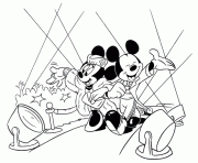 Printable minnie and mickey being famous disney 285d coloring pages