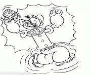 Printable popeye having spinach 8886 coloring pages