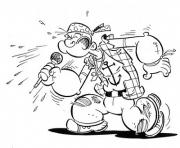 Printable popeye as a rocker 6063 coloring pages