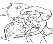 Printable ariel with pearls little mermaid s1457 coloring pages