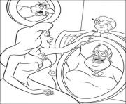 Printable ursula and a friend little mermaid b753 coloring pages