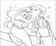 Printable aril hugging erics statue disney princess s33ee coloring pages