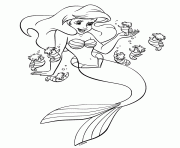 Printable little mermaid girl sc0c2 coloring pages