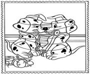 Printable dalmatians ties with yarn fc21 coloring pages