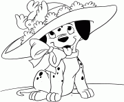 Printable dalmatian with fancy hat 68b4 coloring pages