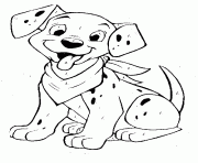 Printable dalmatian with a scarft 6e9c coloring pages
