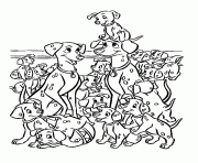 Printable the family of dalmatians 3031 coloring pages