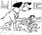 Printable mommy dalmtian and little dalmatians 70f4 coloring pages