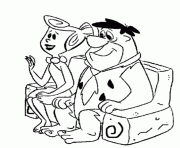 fred and wilma on a couch flintstones eae5