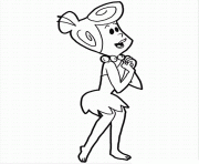 Printable wilma flintstone a01f coloring pages