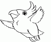 Printable cute parrot bird 367e coloring pages