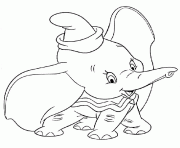 Printable cute dumbo cartoon s for kids4b67 coloring pages