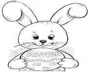 Printable bunnies easter s bunny decorating eggs3b10 coloring pages