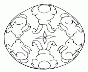 Printable easter s eggs with bunnies lines9182 coloring pages