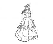 Printable beauty belle disney princess bd6e coloring pages