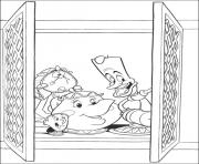 Printable all servants hiding disney princess 4327 coloring pages