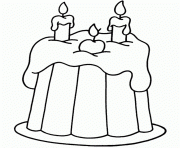 Printable birthday cake 0326 coloring pages