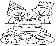 Printable party and birthday cake 766b coloring pages