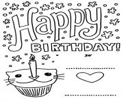 Printable happy birthday  carda8b0 coloring pages