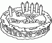 Printable delicious cake happy birthday s free432e coloring pages