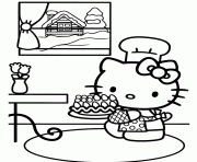 Printable hello kitty s birthday cake30b0 coloring pages