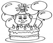 Printable boys happy birthday balloons s0bff coloring pages
