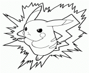 Printable battling pikachu sd96f coloring pages
