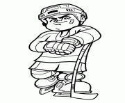 Printable hockey s boy player7811 coloring pages