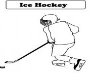 Printable ice hockey s586d coloring pages