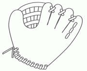 Printable glove softball f77d coloring pages