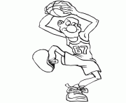 Printable coloring pages of basketball player6f45 coloring pages