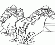 Printable sport horse racing sba81 coloring pages